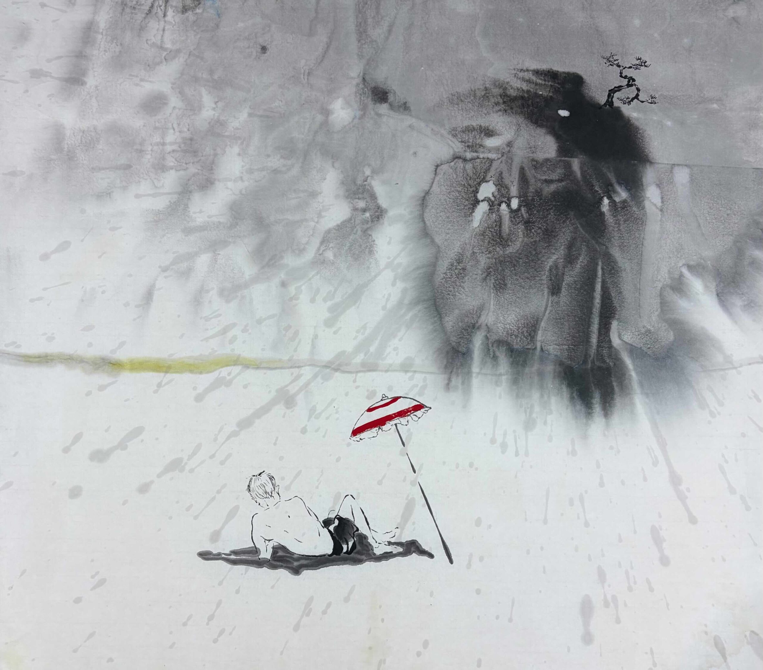 An Explosive Beach Scene